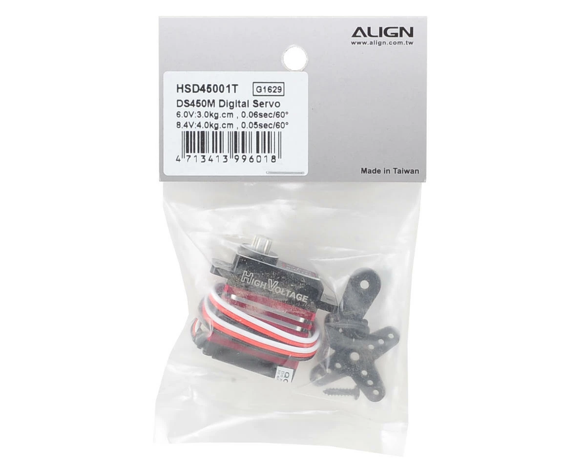 ALIGN DS450M Digital Metal Gear Mini Cyclic Servo (High Voltage) (Aluminum Case) 5 ALIGN DS450M Digital Metal Gear Mini Cyclic Servo (High Voltage) (Aluminum Case) - Image 3