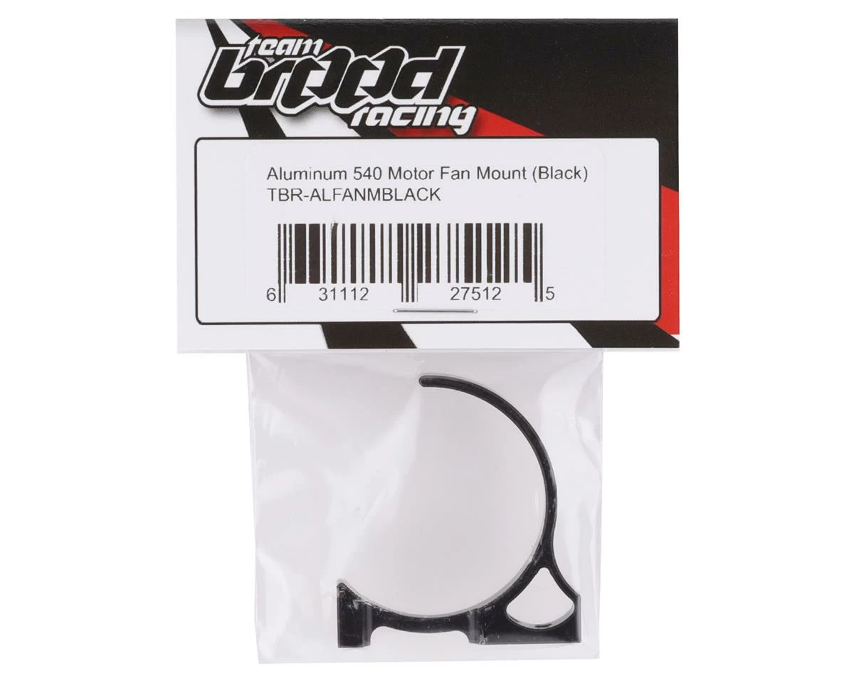 Team Brood Aluminum 540 Motor Fan Mount (Black) (Fits 25mm, 30mm & 35mm) 4 Team Brood Aluminum 540 Motor Fan Mount (Black) (Fits 25mm, 30mm & 35mm) - Image 2
