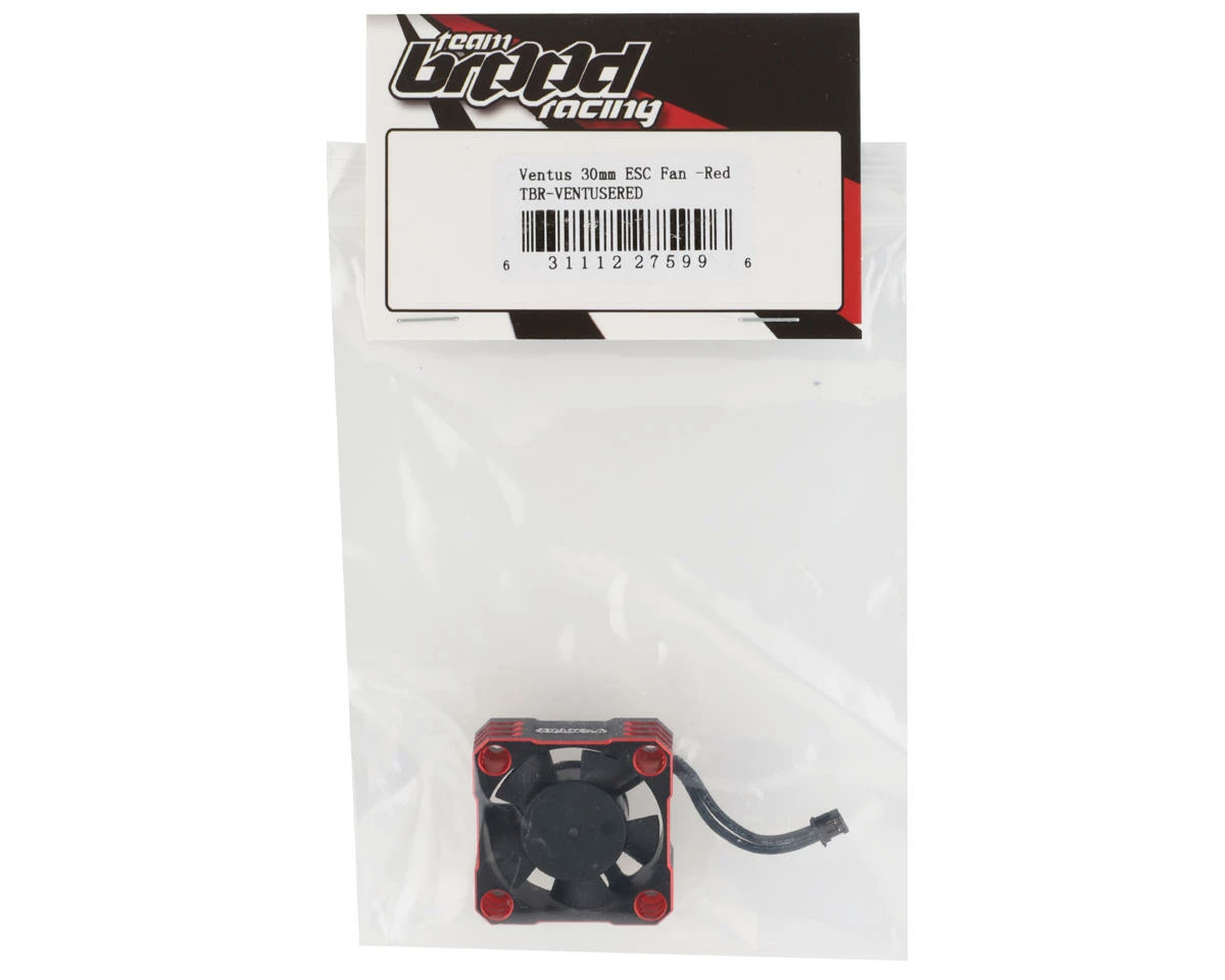 Team Brood Ventus Aluminum 30mm ESC Fan W/Micro Plug (Red) 4 Team Brood Ventus Aluminum 30mm ESC Fan W/Micro Plug (Red) - Image 2