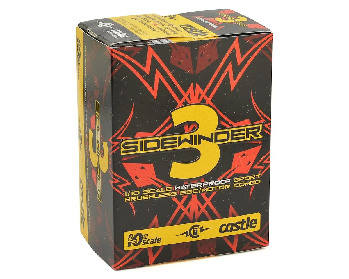 Castle Creations Sidewinder SV3 Waterproof 1/10 ESC/Motor Combo (7700kV) W/1406 Sensored Motor 6 Castle Creations Sidewinder SV3 Waterproof 1/10 ESC/Motor Combo (7700kV) W/1406 Sensored Motor - Image 4