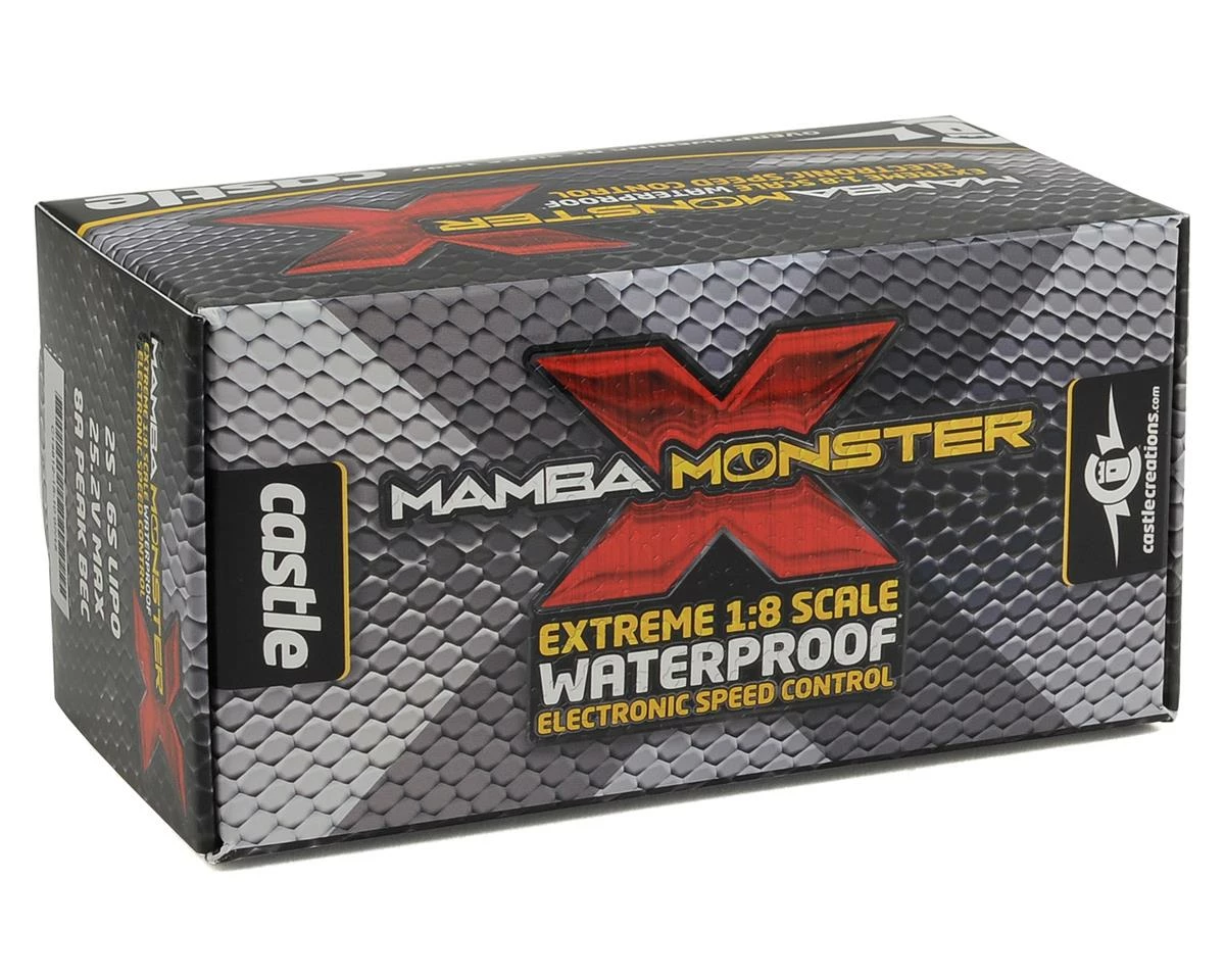 Castle Creations Mamba Monster X Waterproof 1/8 Scale Brushless ESC 4 Castle Creations Mamba Monster X Waterproof 1/8 Scale Brushless ESC - Image 2