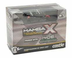 Castle Creations Mamba X 1/10 Brushless Combo W/1406 Sensored Motor (5700Kv) -Futaba Shop cse010 0155 02 3