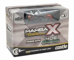 Castle Creations Mamba X 1/10 Brushless Combo W/1406 Sensored Motor (6900kV) -Futaba Shop cse010 0155 03 3