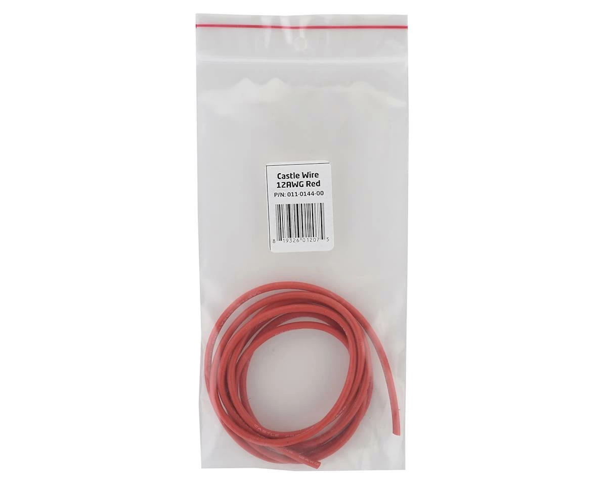 Castle Creations Silicone Coated Copper Wire (Red) (60") (12AWG) 4 Castle Creations Silicone Coated Copper Wire (Red) (60") (12AWG) - Image 2