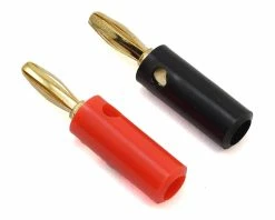 E-Flite Gold Banana Bullet Plug Set W/Screws