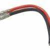 E-Flite Male Bullet Plug W/4" Wire (14GA) (2) -Futaba Shop efla238
