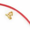 E-Flite 3.5mm Gold Bullet Connector Set W/Heatshrink (3 Male/3 Female) -Futaba Shop efla241