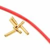 E-Flite 4mm Gold Bullet Connector Set W/Heatshrink (3 Male/3 Female) -Futaba Shop efla249