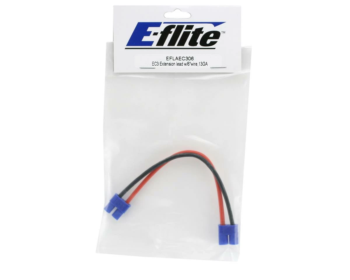 E-Flite Extension Lead EC3 W/6" Wire (13 AWG) 4 E-Flite Extension Lead EC3 W/6" Wire (13 AWG) - Image 2