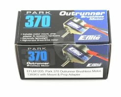 E-Flite Park 370 Brushless Outrunner Motor, 1360Kv: 3.5mm Bullet -Futaba Shop eflm1205 2