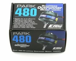 E-Flite Park 480 Brushless Outrunner Motor, 1020Kv: 3.5mm Bullet -Futaba Shop eflm1505 2