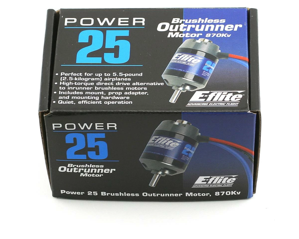 E-Flite Power 25 Brushless Outrunner Motor, 870Kv: 3.5mm Bullet 5 E-Flite Power 25 Brushless Outrunner Motor, 870Kv: 3.5mm Bullet - Image 3