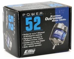 E-Flite Power 52 Brushless Outrunner Motor (590kV) -Futaba Shop eflm4052a 2