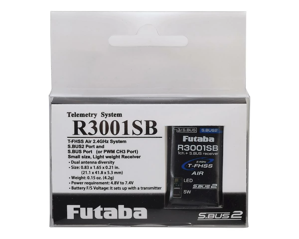 FUTABA R3001SB 2.4GHz T-FHSS S.Bus2 3-Channel Air Receiver 4 FUTABA R3001SB 2.4GHz T-FHSS S.Bus2 3-Channel Air Receiver - Image 2