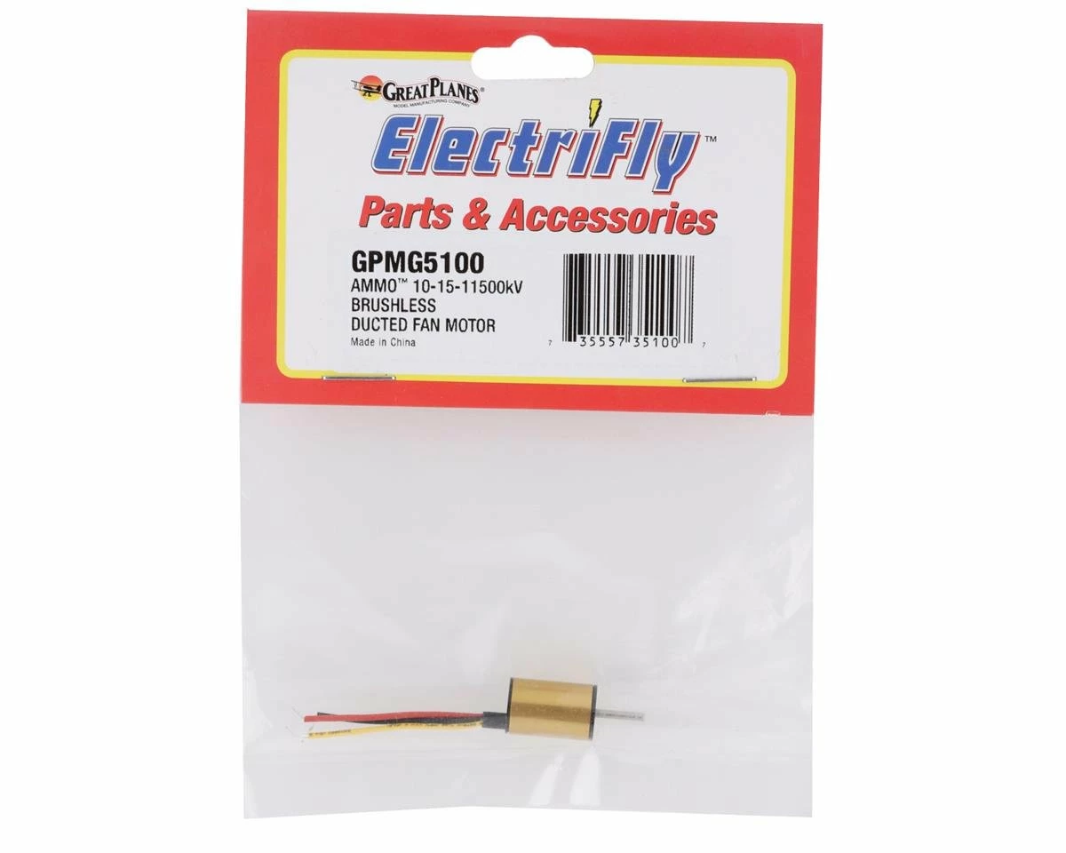 GREAT PLANES Ammo 10-15 In-Runner Brushless Ducted Fan Motor (11500kV) 4 GREAT PLANES Ammo 10-15 In-Runner Brushless Ducted Fan Motor (11500kV) - Image 2