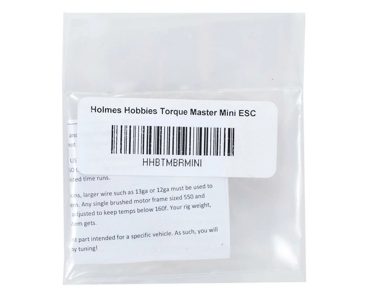 Holmes Hobbies TorqueMaster BR Mini Brushed ESC 4 Holmes Hobbies TorqueMaster BR Mini Brushed ESC - Image 2