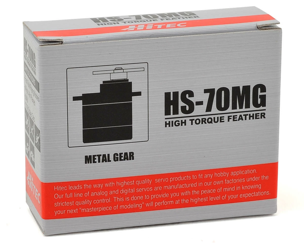 Hitec HS-70MG Analog Ultra Torque Metal Gear Feather Servo 5 Hitec HS-70MG Analog Ultra Torque Metal Gear Feather Servo - Image 3