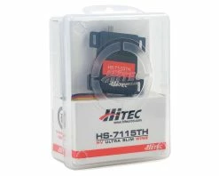 Hitec HS-7115TH Ultra Premium High-Voltage Titanium Gear Slim Wing Servo -Futaba Shop hrc37115s 2