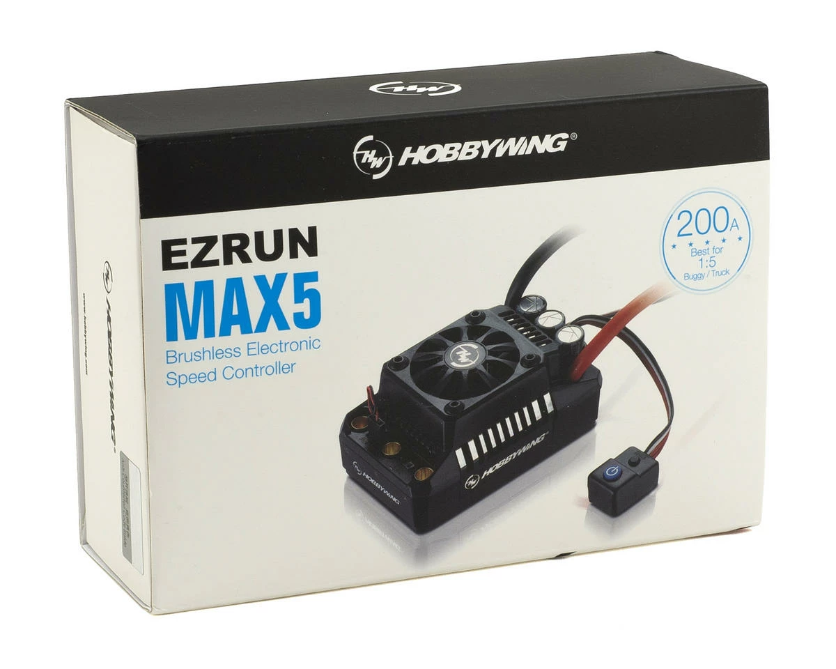 Hobbywing EZRun MAX5 V3 1/5 Scale Waterproof Brushless ESC (200A, 3-8S) 5 Hobbywing EZRun MAX5 V3 1/5 Scale Waterproof Brushless ESC (200A, 3-8S) - Image 3