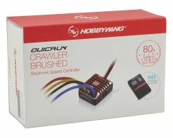 Hobbywing QuicRun Waterproof 1080 Brushed Crawling ESC (2-3S) -Futaba Shop hwa30112750 3