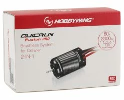 Hobbywing QuicRun Fusion Pro FOC 2-in-1 ESC & Motor System (2300Kv) -Futaba Shop hwa30120402 2