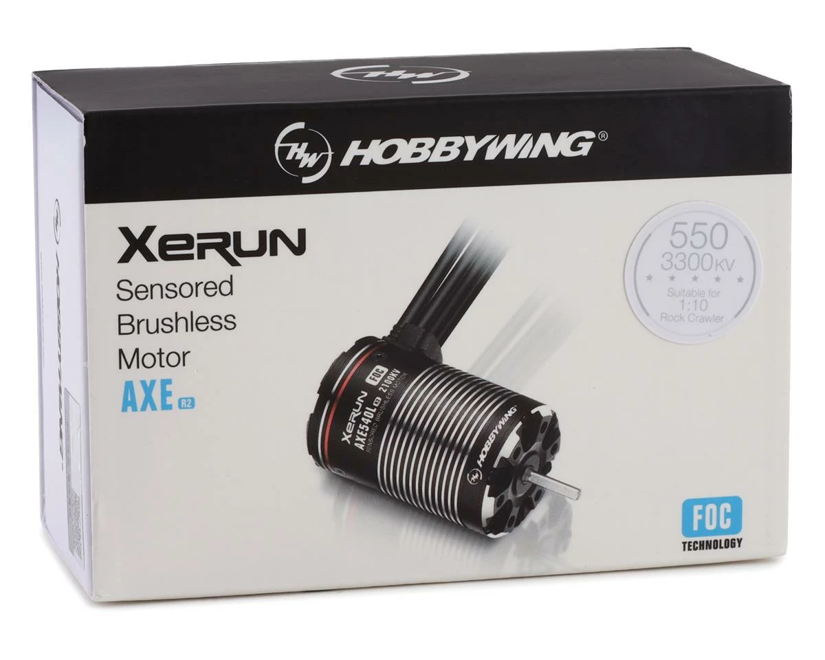 Hobbywing AXE 550 FOC R2 Sensored Brushless Crawler Motor (3300Kv) 6 Hobbywing AXE 550 FOC R2 Sensored Brushless Crawler Motor (3300Kv) - Image 4