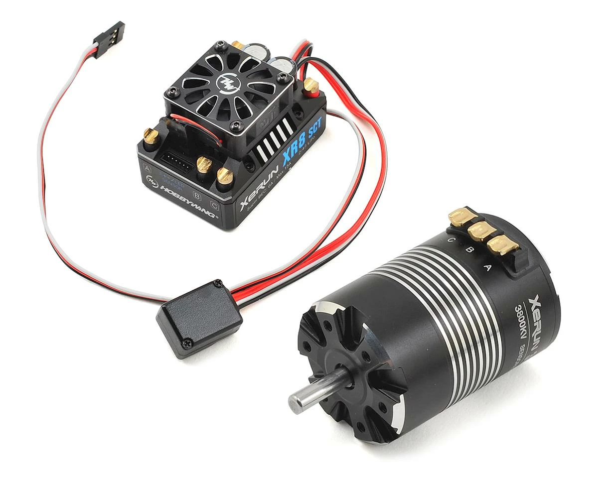 Hobbywing Xerun XR8 SCT Brushless ESC/3652SD G2 Motor Combo (3800kV) W/5mm Motor Shaft 3 Hobbywing Xerun XR8 SCT Brushless ESC/3652SD G2 Motor Combo (3800kV) W/5mm Motor Shaft