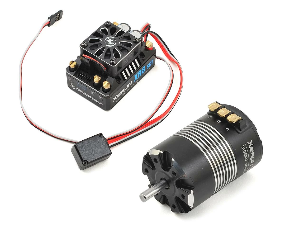 Hobbywing Xerun XR8 SCT Brushless ESC/3652SD G2 Motor Combo (3100kV) W/5mm Motor Shaft 3 Hobbywing Xerun XR8 SCT Brushless ESC/3652SD G2 Motor Combo (3100kV) W/5mm Motor Shaft