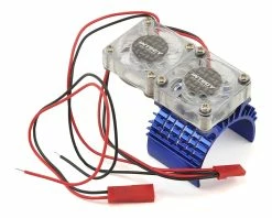 Team Integy Super Twin Fan 540/550 Motor Heatsink (Blue)