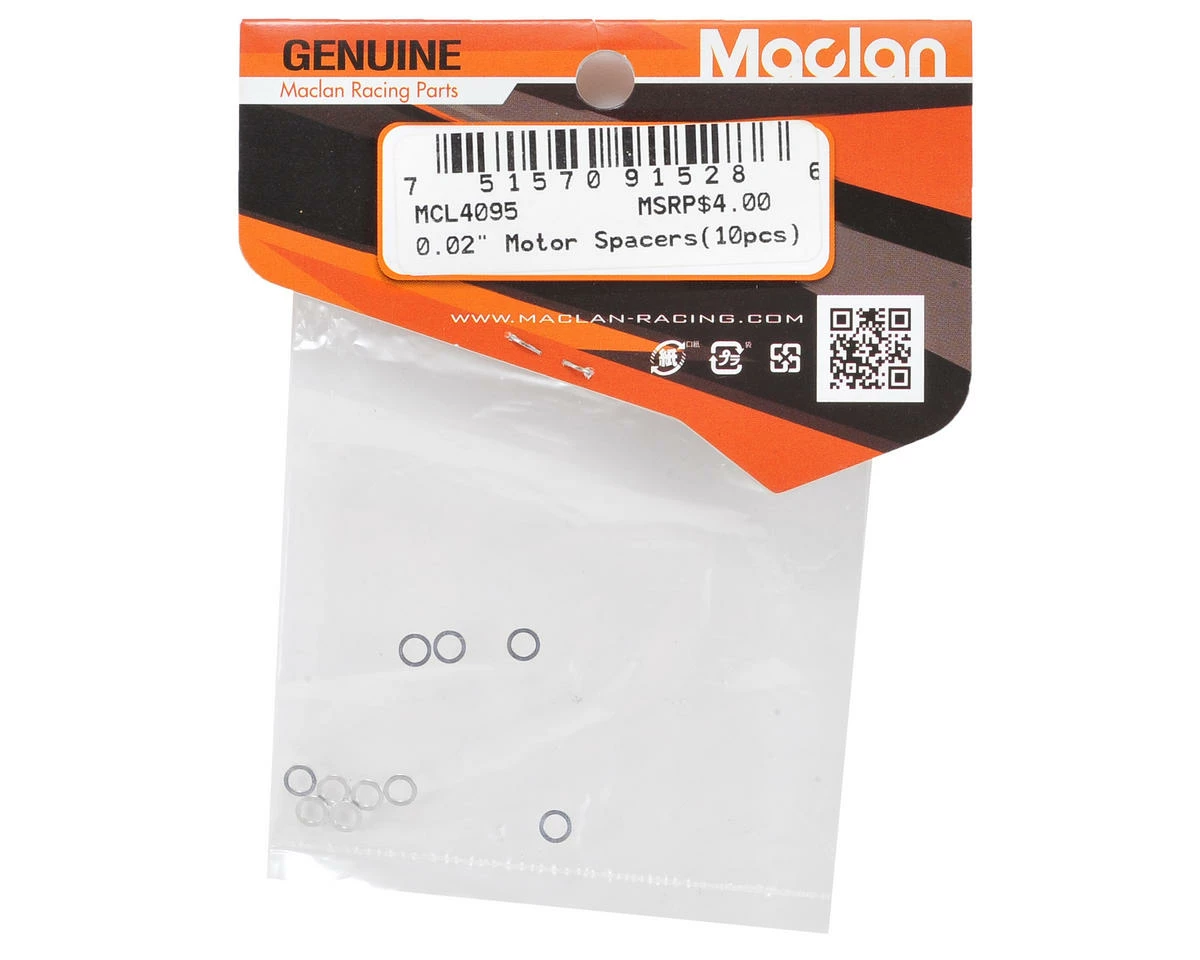 Maclan High Precision 0.02" Motor Spacers (10) 4 Maclan High Precision 0.02" Motor Spacers (10) - Image 2