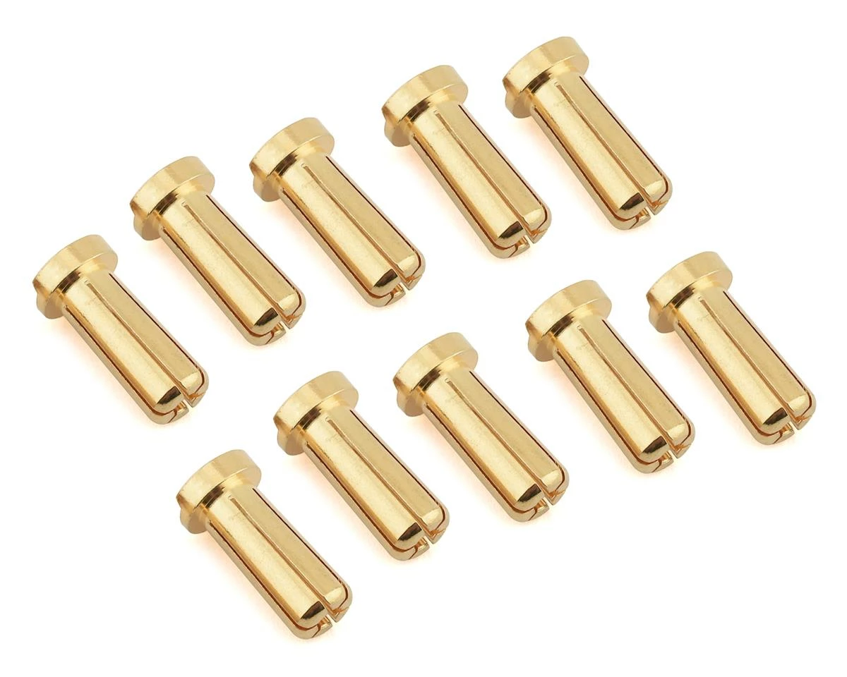 Maclan Max Current 5mm Low Profile Gold Bullet Connectors (10) 3 Maclan Max Current 5mm Low Profile Gold Bullet Connectors (10)