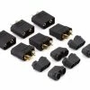 Maclan XT90 Connectors (3 Female/3 Male) (Black) -Futaba Shop mcl4269