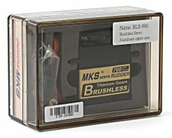 MKS Servos BLS990 Brushless Ti-Gear Ultra Speed Digital Tail Servo W/Aluminum Case -Futaba Shop mks bls990 2