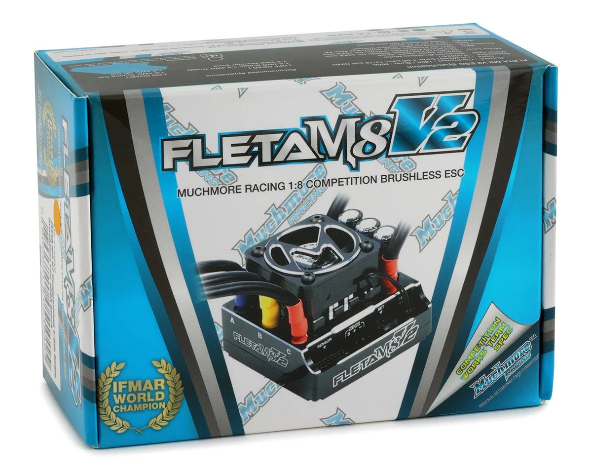 Muchmore FLETA M8.2 180A 1/8 Brushless Sensored ESC (Black) 5 Muchmore FLETA M8.2 180A 1/8 Brushless Sensored ESC (Black) - Image 3