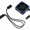 Protek RC 30x30x10mm Aluminum High Speed HV Cooling Fan (Blue/Black) -Futaba Shop ptk 2112
