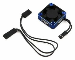 Protek RC 30x30x10mm Aluminum High Speed HV Cooling Fan (Blue/Black)