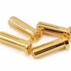 Protek RC 5.0mm "Super Bullet" Solid Gold Connectors (4 Male) -Futaba Shop ptk 5022