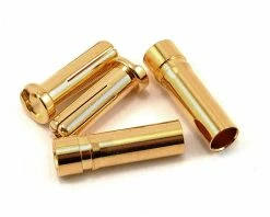 Protek RC 5.0mm "Super Bullet" Solid Gold Connectors (2 Male/2 Female)