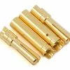 Protek RC 4.0mm "Super Bullet" Solid Gold Connectors (2 Male/2 Female) -Futaba Shop ptk 5032
