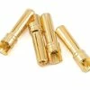 Protek RC 4.0mm "Super Bullet" Solid Gold Connectors (4 Male) -Futaba Shop ptk 5035
