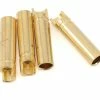 Protek RC 4.0mm "Super Bullet" Solid Gold Connectors (4 Female) -Futaba Shop ptk 5036