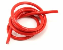 Protek RC Silicone Hookup Wire (Red) (1 Meter) (10AWG)