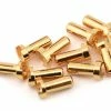 Ruddog 4mm Gold Male Bullet Plug (10) (12mm Long) -Futaba Shop rdgrp 0182