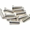 Ruddog 4mm Silver Male Bullet Plug (10) (14mm Long) -Futaba Shop rdgrp 0190