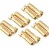 Ruddog 5mm Gold Male Bullet Plug (10) -Futaba Shop rdgrp 0194