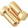 Ruddog 5mm Short Gold Male Bullet Plug (2) (10mm Long) -Futaba Shop rdgrp 0195