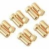 Ruddog 5mm Short Gold Male Bullet Plug (10) (10mm Long) -Futaba Shop rdgrp 0196