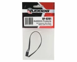Ruddog 180mm Receiver Wire Pig Tail W/FUT Plug (Black) -Futaba Shop rdgrp 0201 1