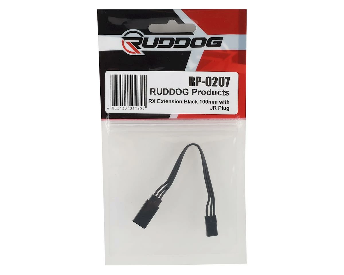 Ruddog 100mm Receiver Extension Wire W/JR Plug (Black) 4 Ruddog 100mm Receiver Extension Wire W/JR Plug (Black) - Image 2
