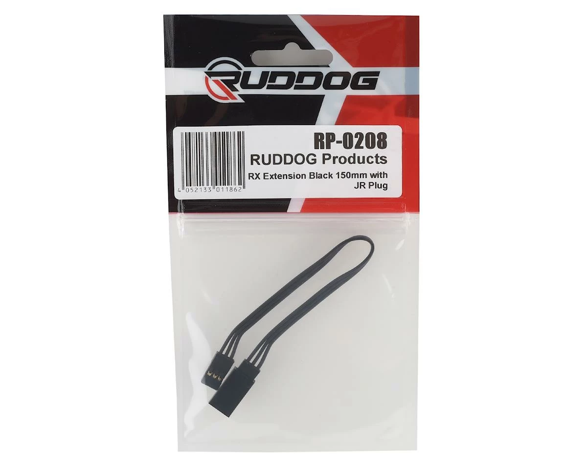 Ruddog 150mm Receiver Extension Wire W/JR Plug (Black) 4 Ruddog 150mm Receiver Extension Wire W/JR Plug (Black) - Image 2